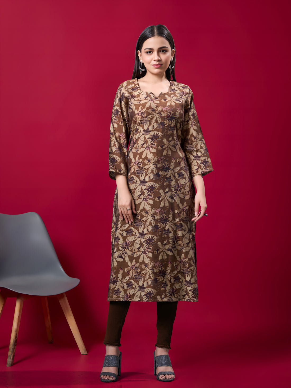 VibrantMuse Printed Top
