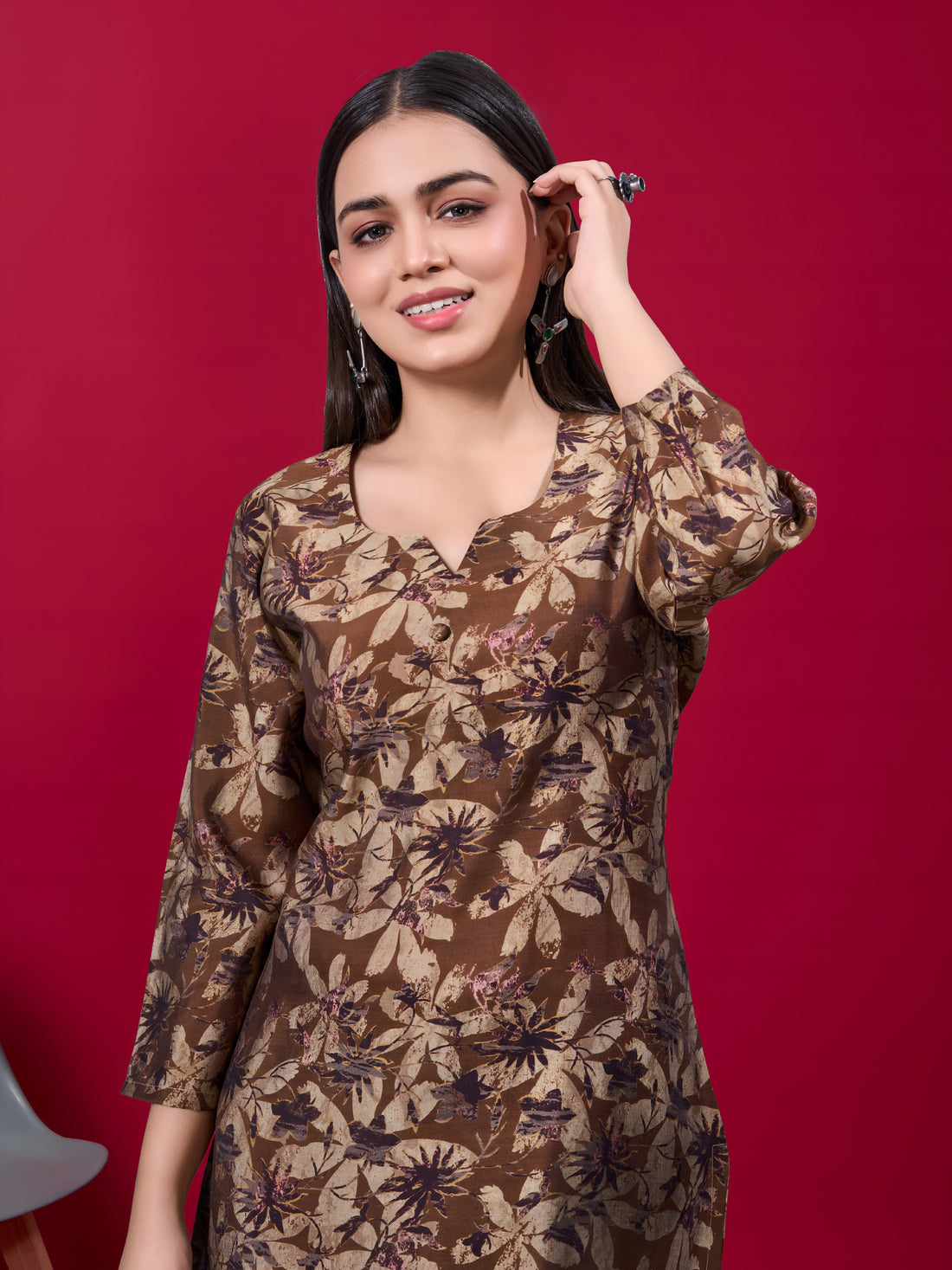 VibrantMuse Printed Top