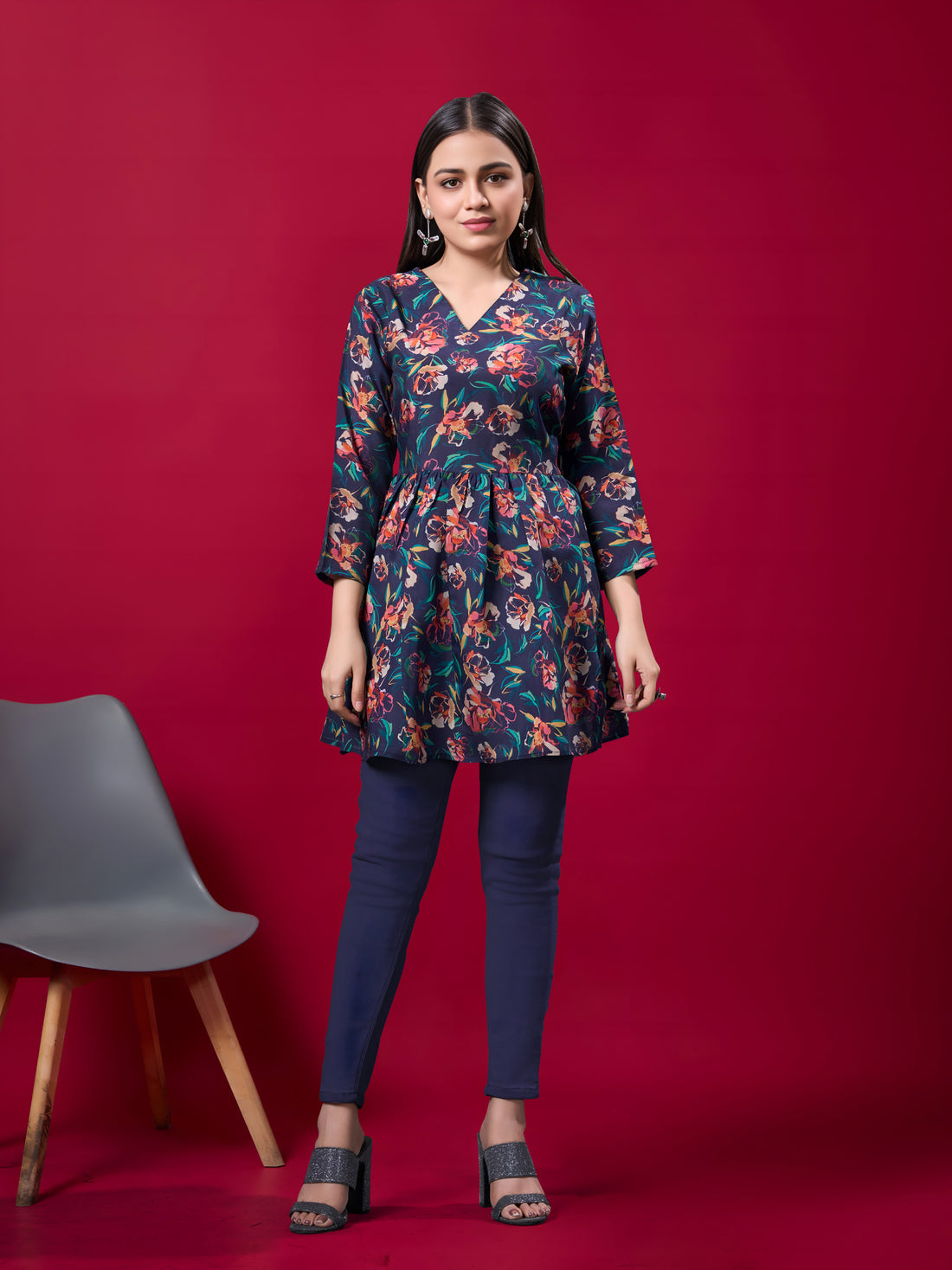 ColorSplash Silk Tunic