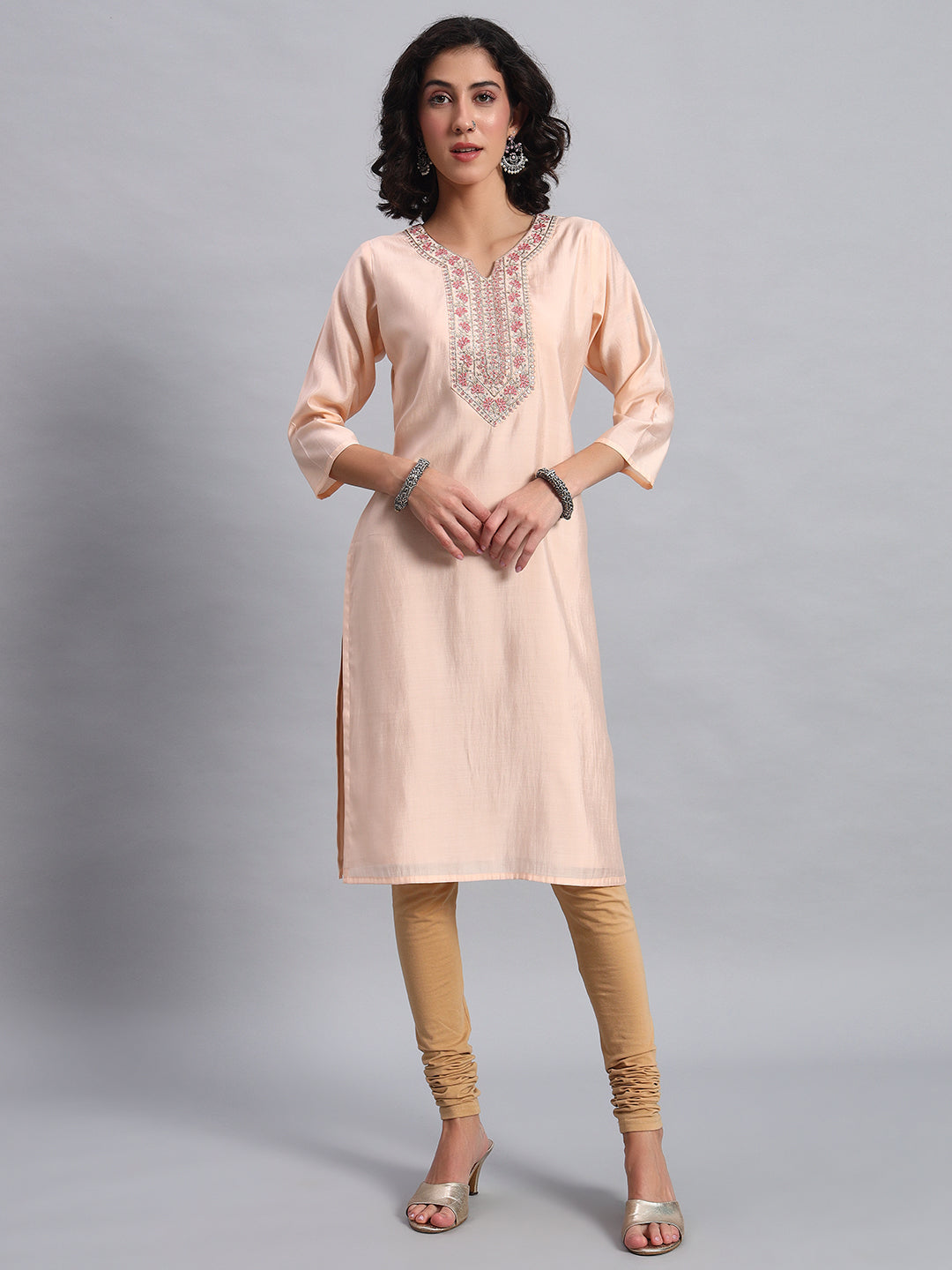PastelPeach Elegance Tunic