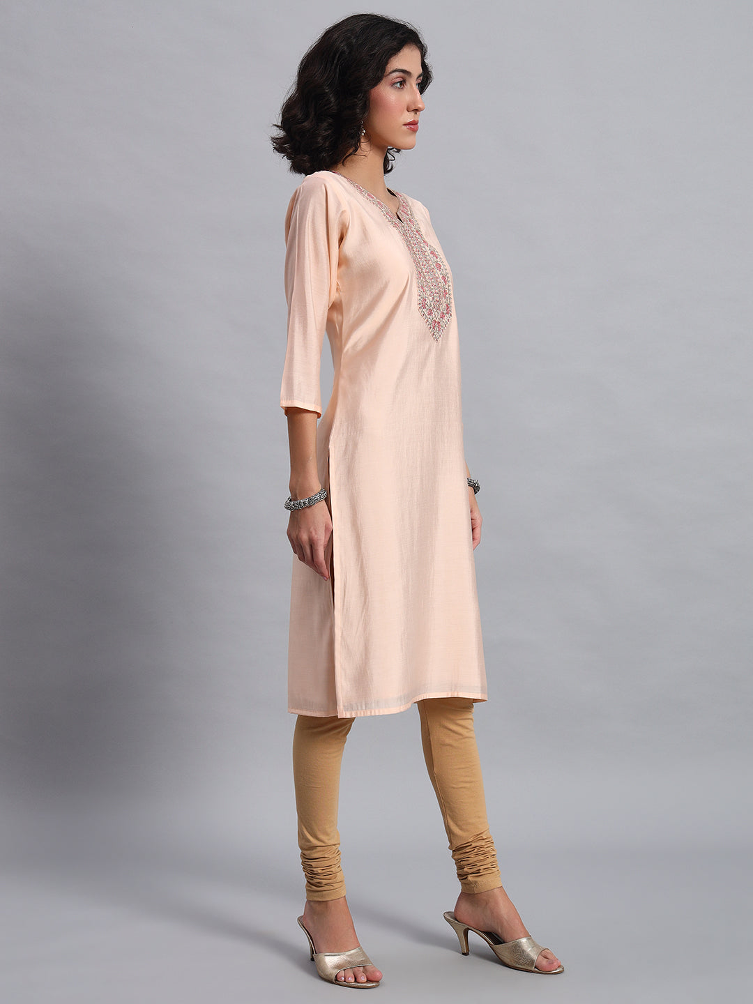 PastelPeach Elegance Tunic