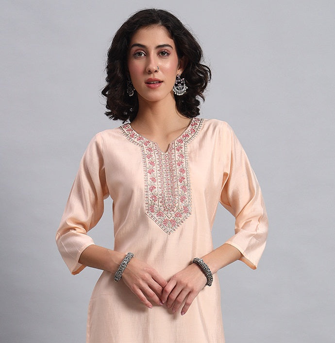 PastelPeach Elegance Tunic