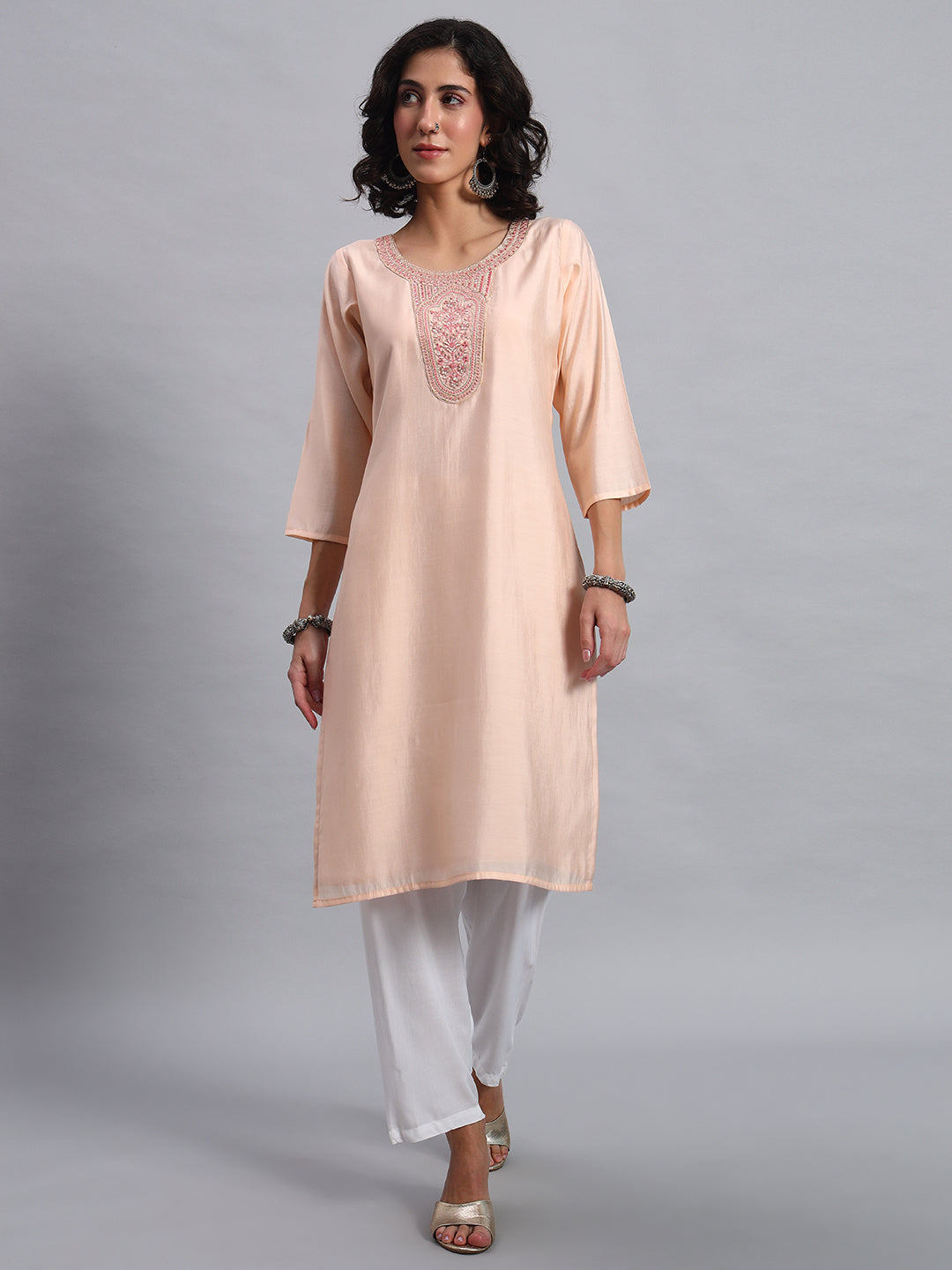 PeachBloom Printed Tunic