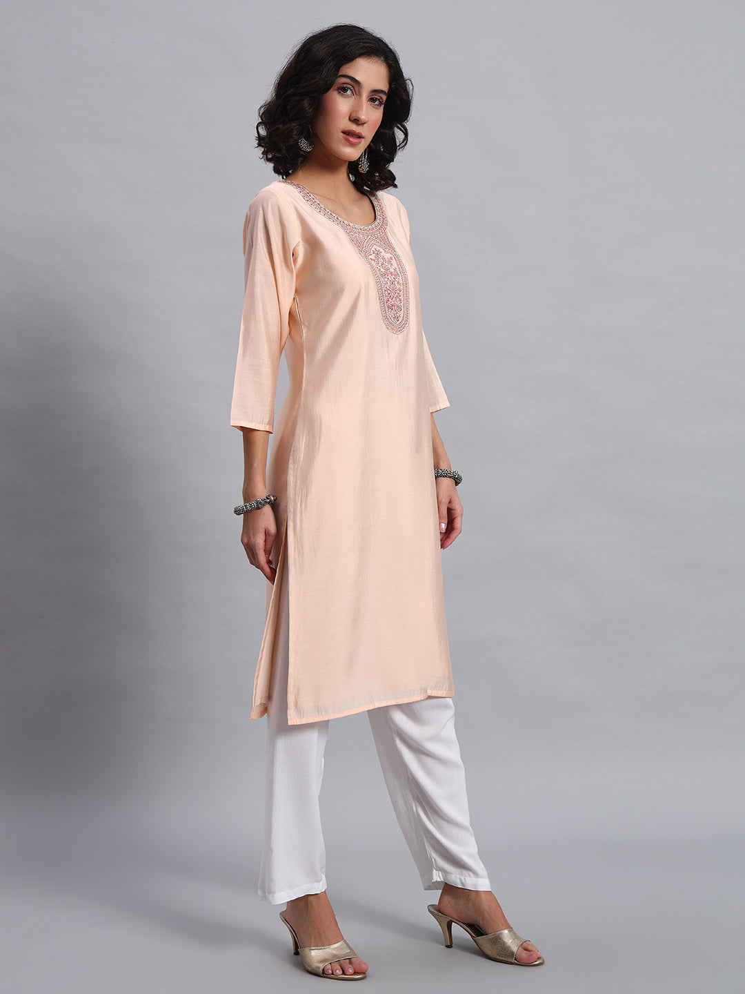 PeachBloom Printed Tunic