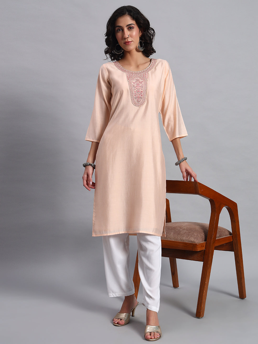 PeachBloom Printed Tunic