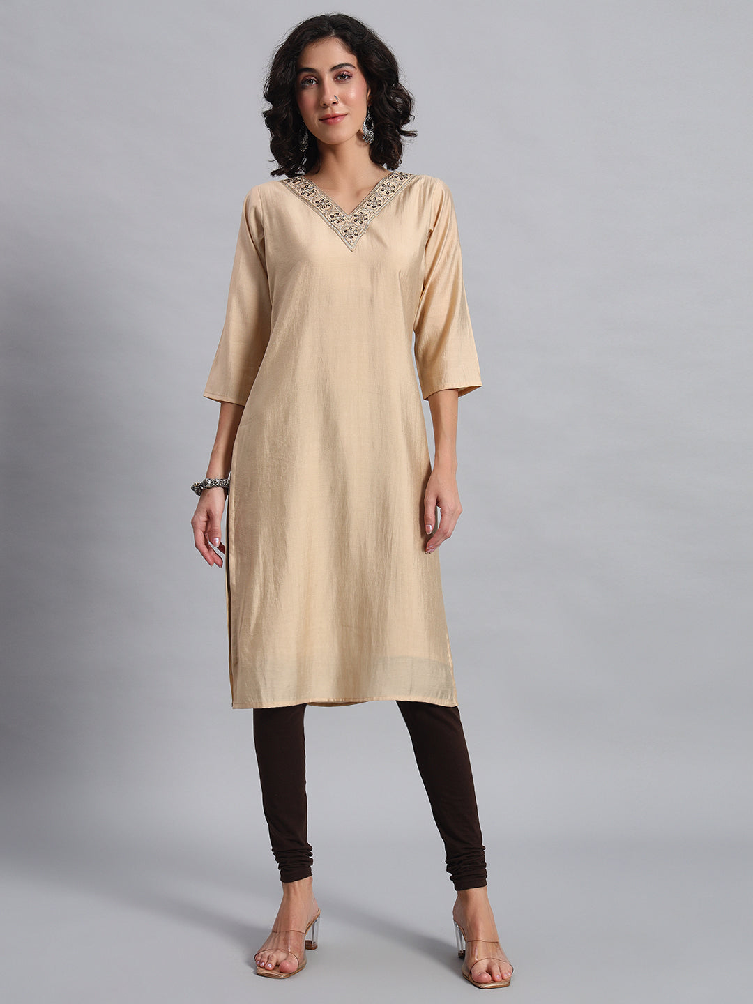 Elegant Sand Tunic