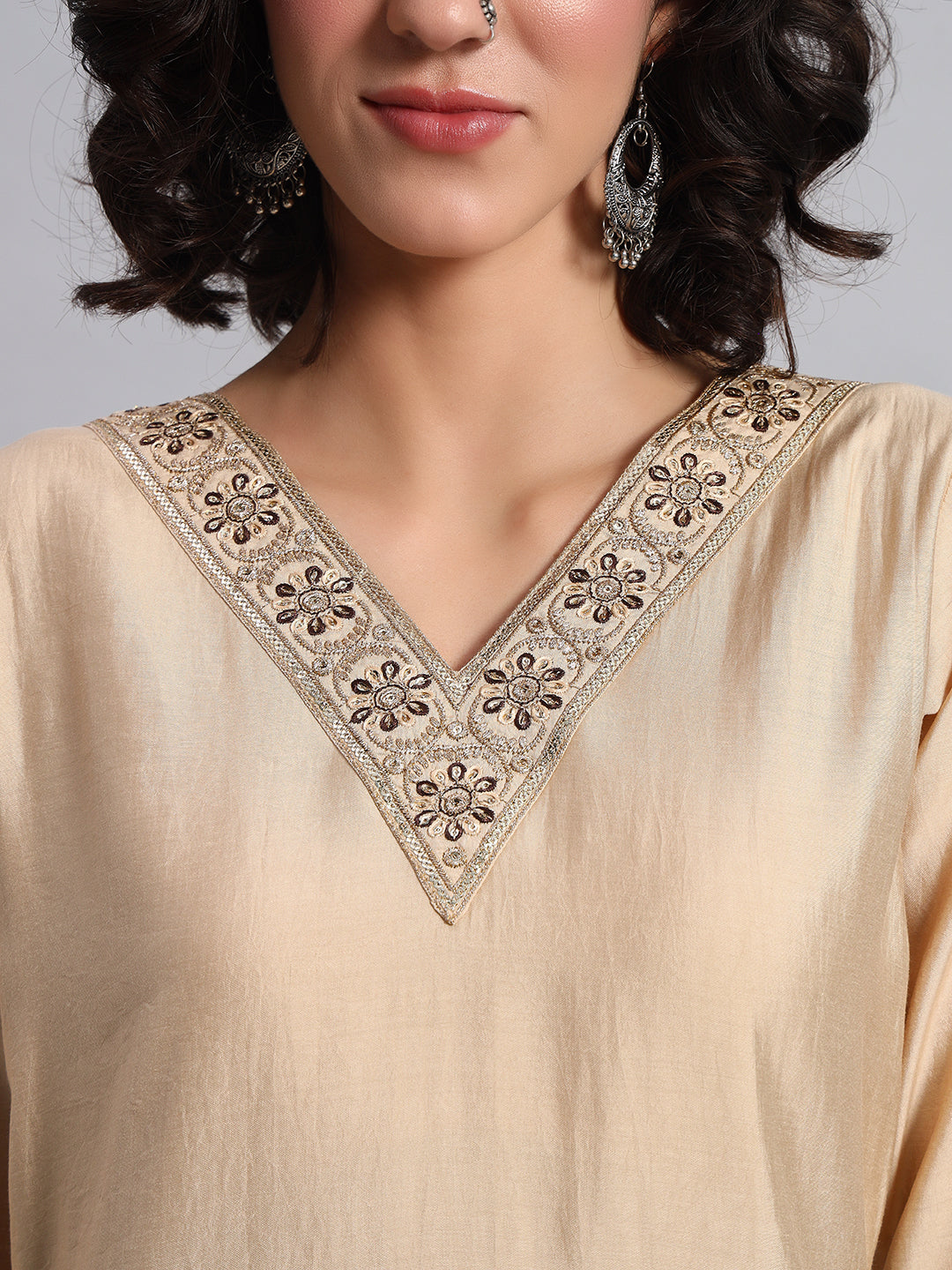 Elegant Sand Tunic