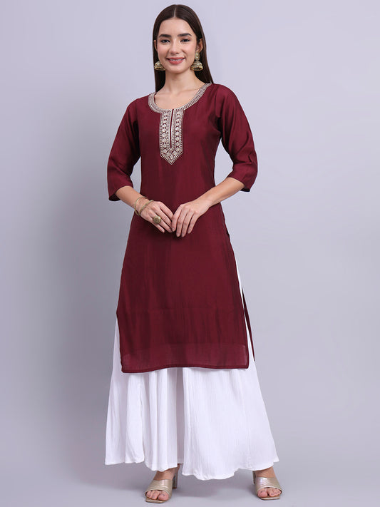 MaroonAura Casual Tunic