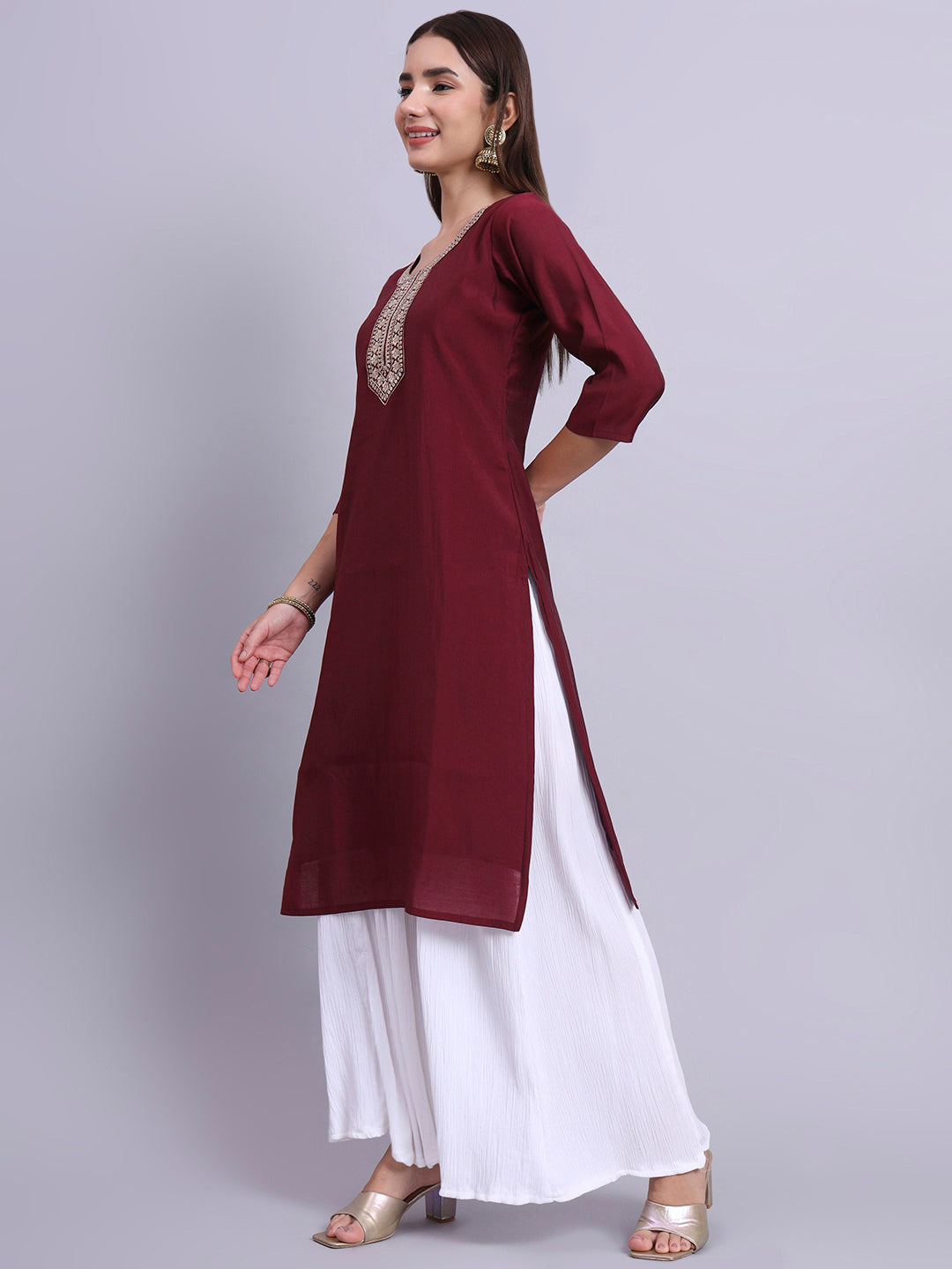MaroonAura Casual Tunic