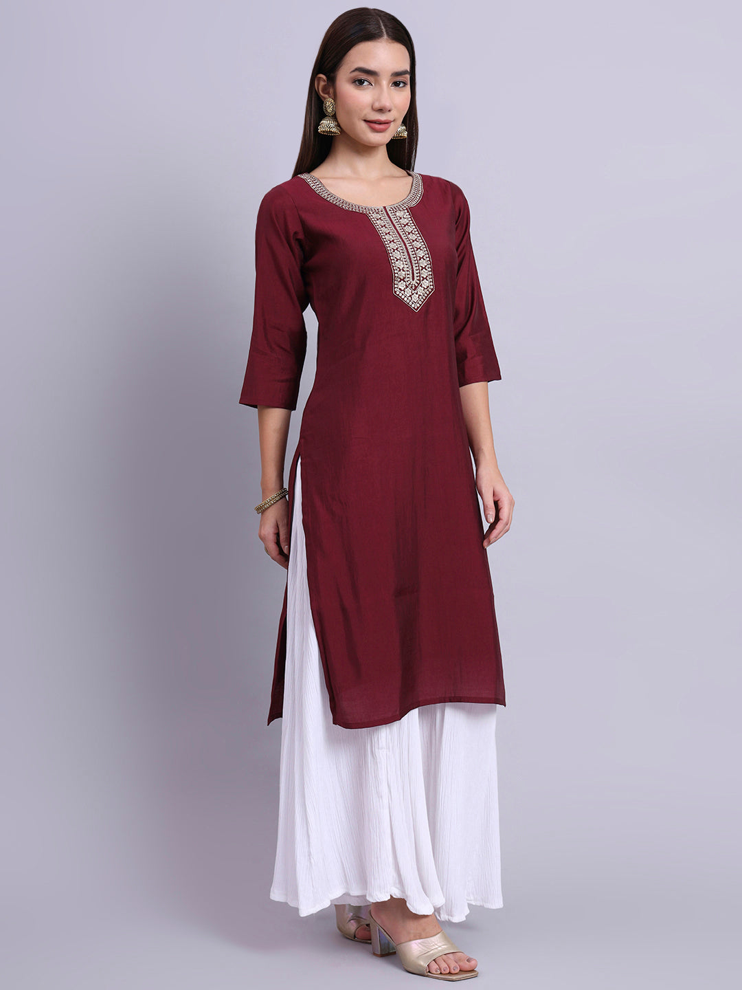 MaroonAura Casual Tunic