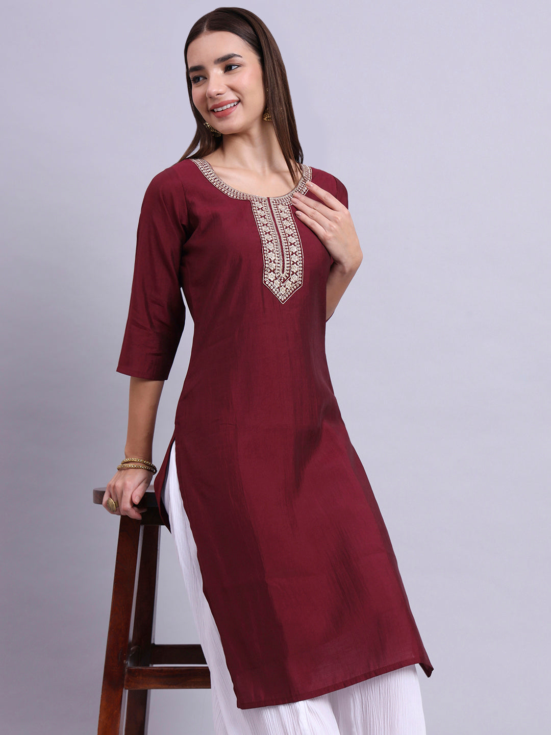 MaroonAura Casual Tunic