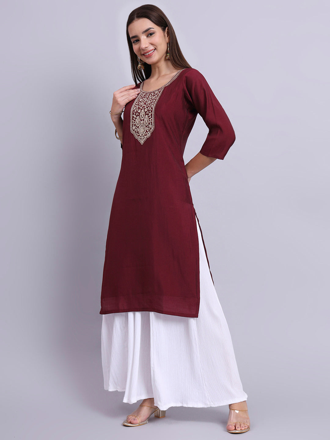 RoyalMaroon Elegance Top