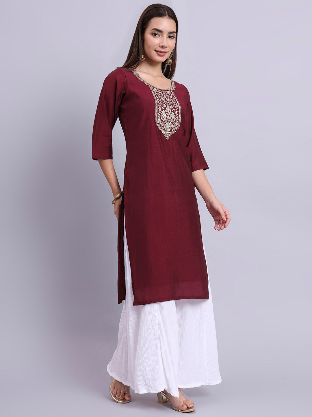 RoyalMaroon Elegance Top