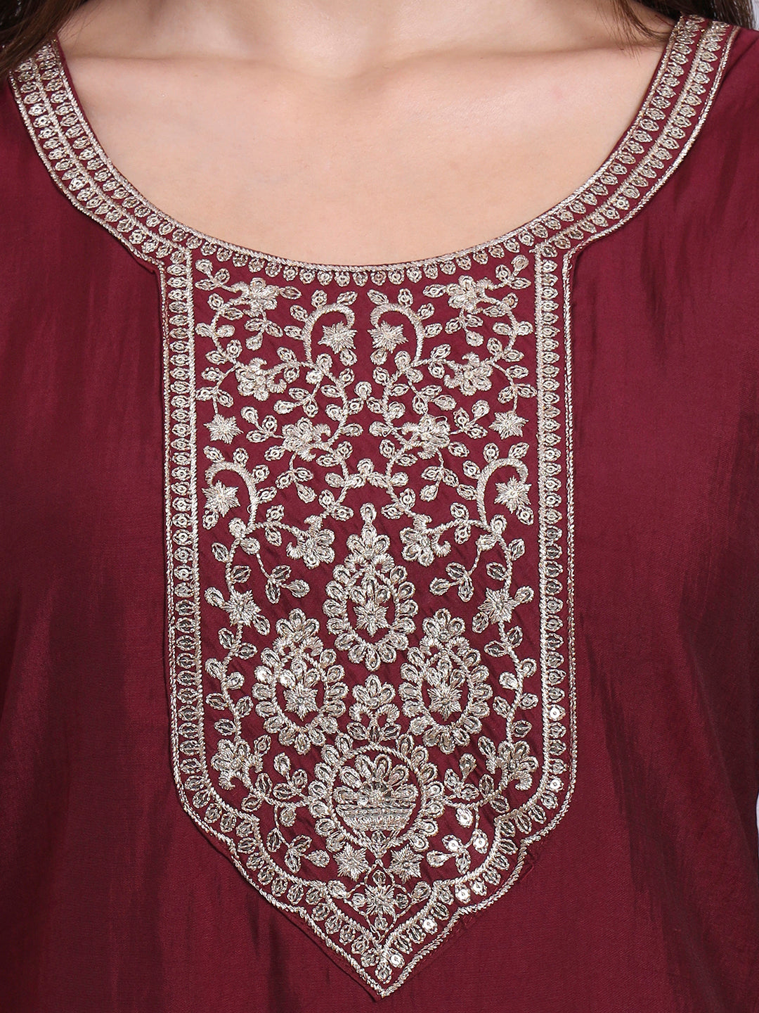 RoyalMaroon Elegance Top