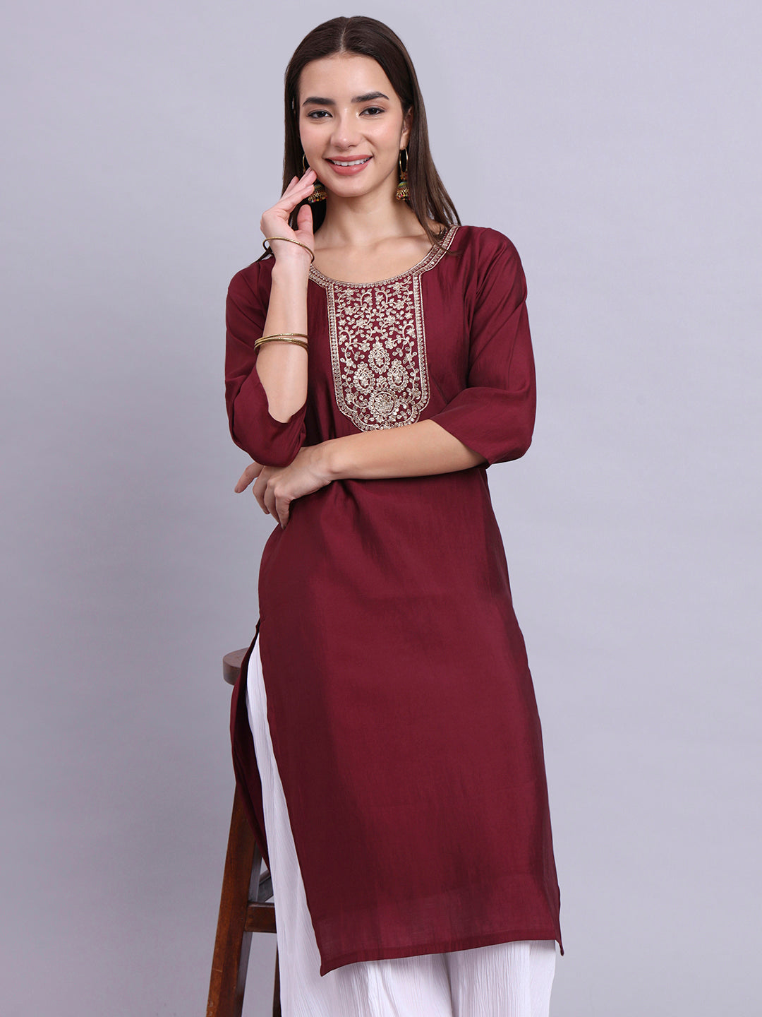 RoyalMaroon Elegance Top