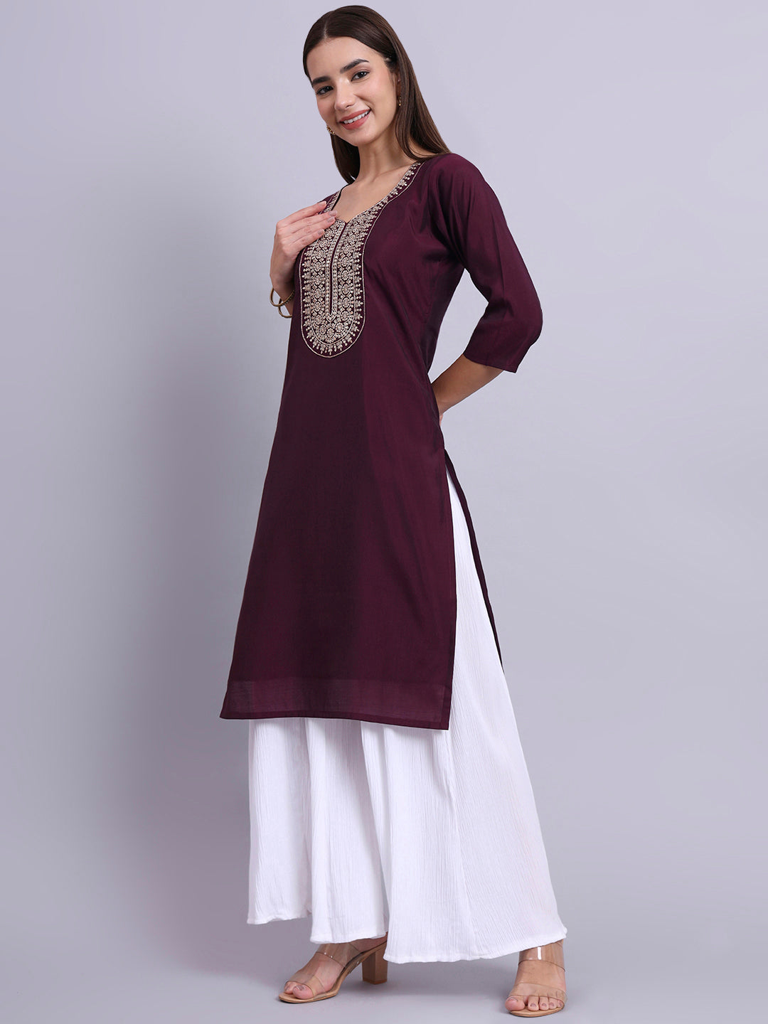 CrimsonCharm Printed Tunic