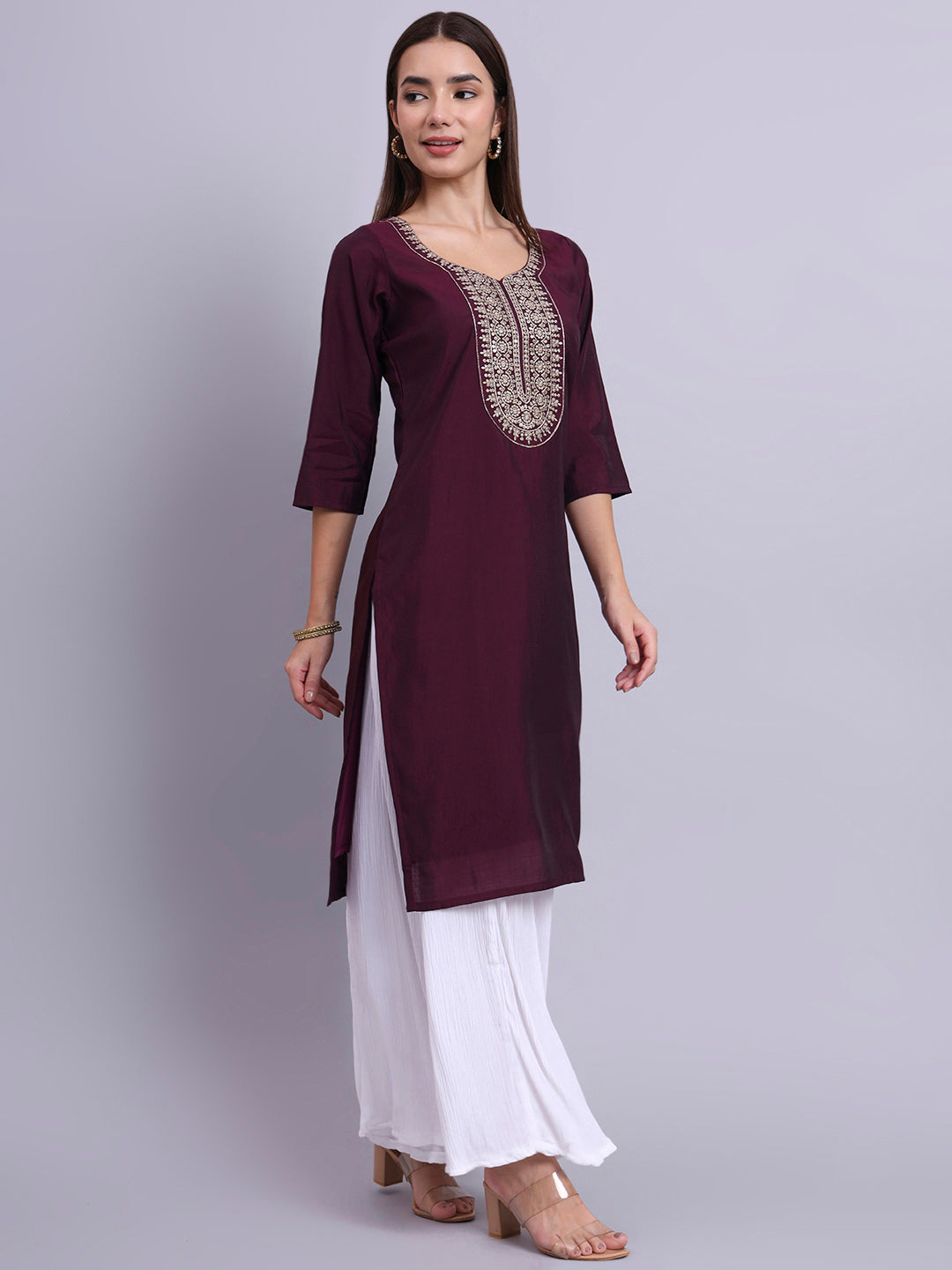 CrimsonCharm Printed Tunic