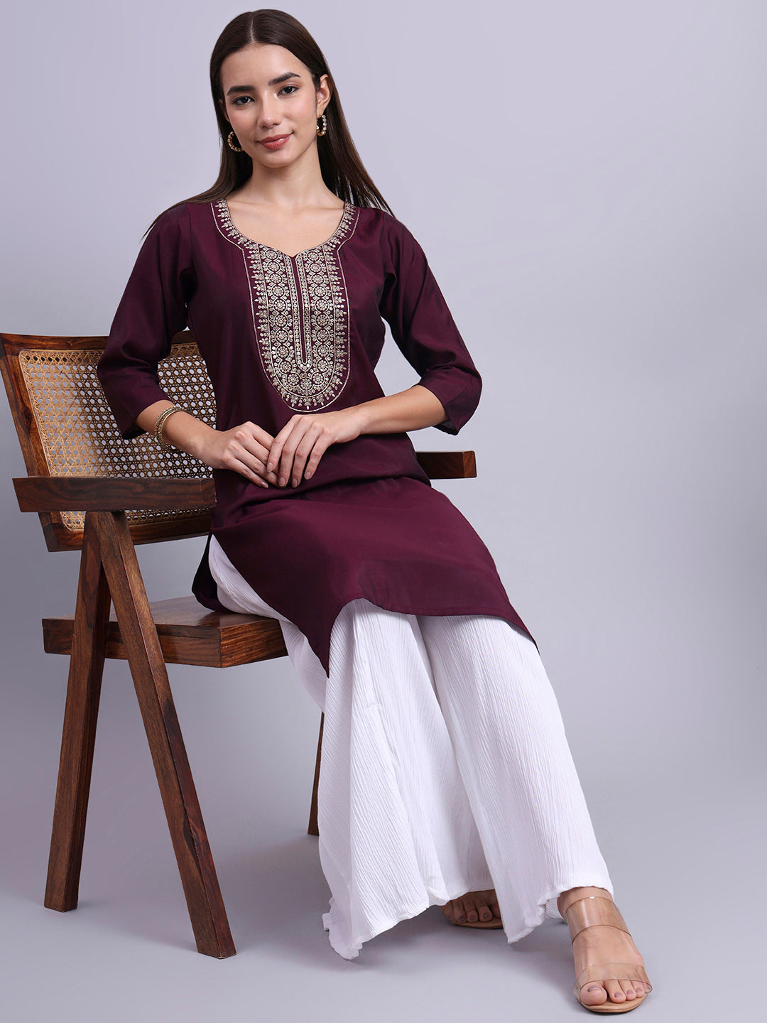 CrimsonCharm Printed Tunic