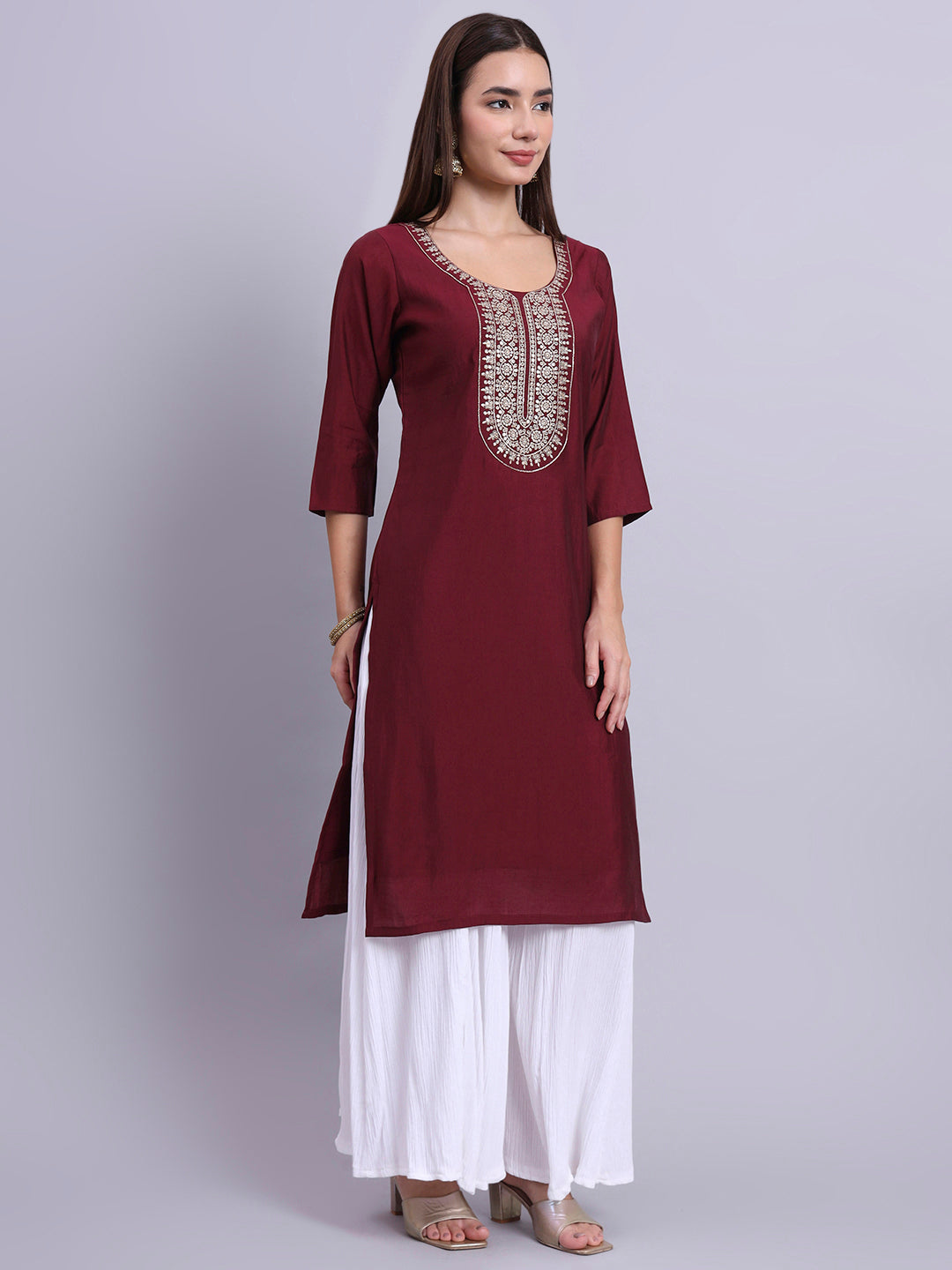 MaroonAura Casual Tunic