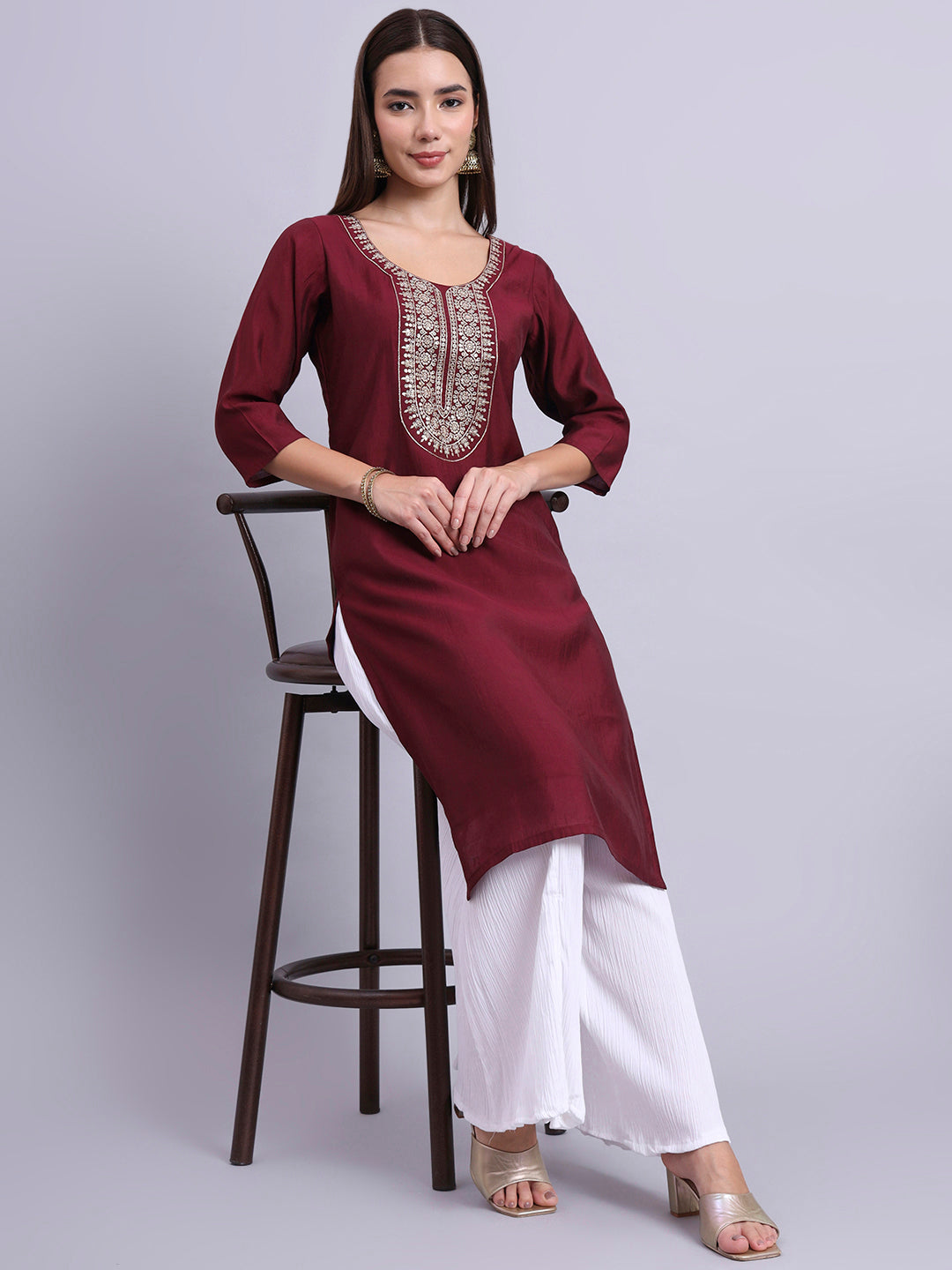 MaroonAura Casual Tunic