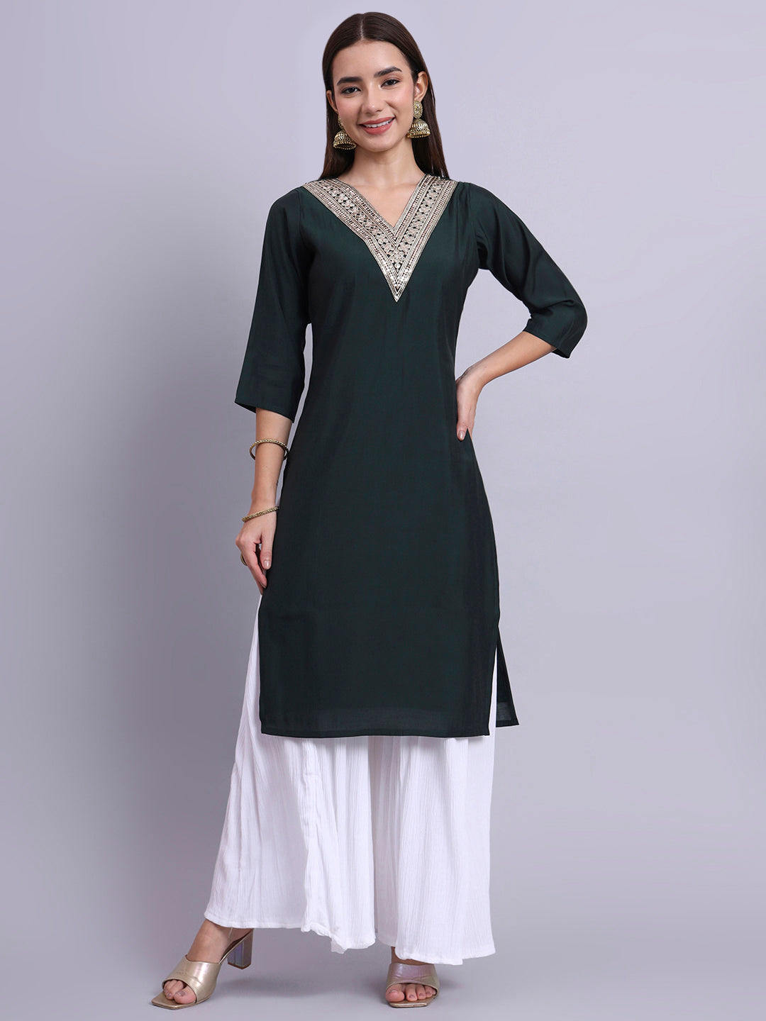 EmeraldVibe Silk Top