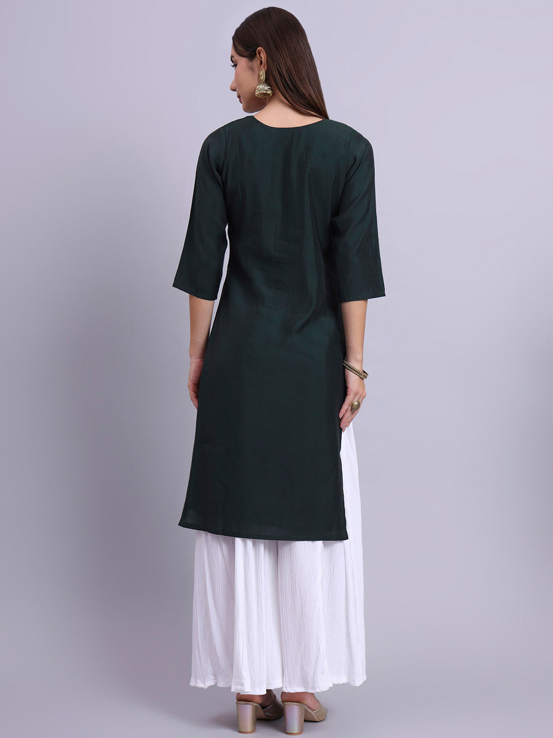 EmeraldVibe Silk Top