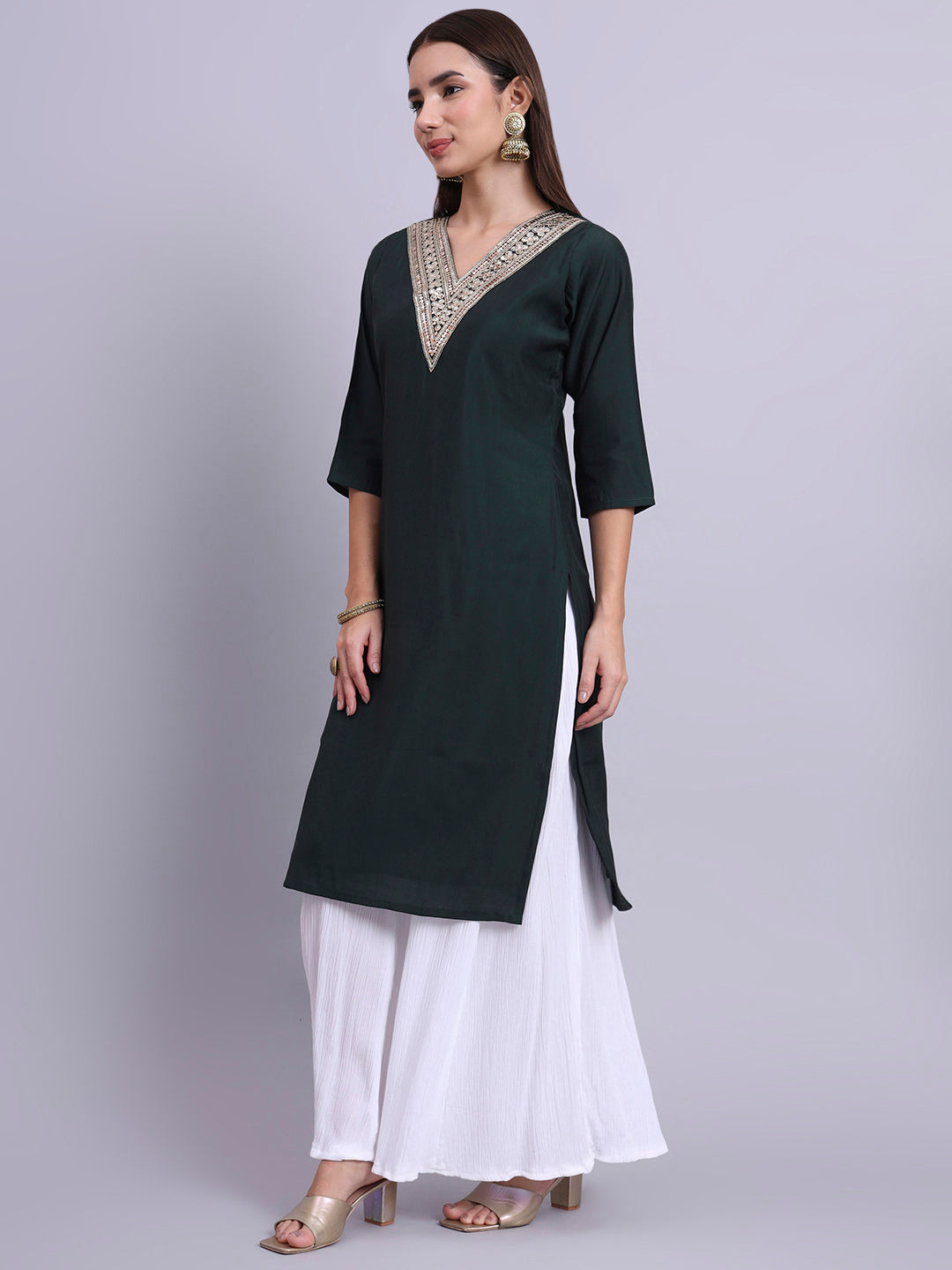 EmeraldVibe Silk Top