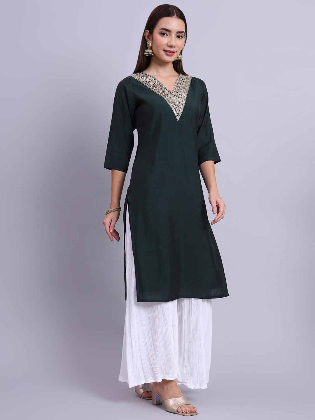 EmeraldVibe Silk Top