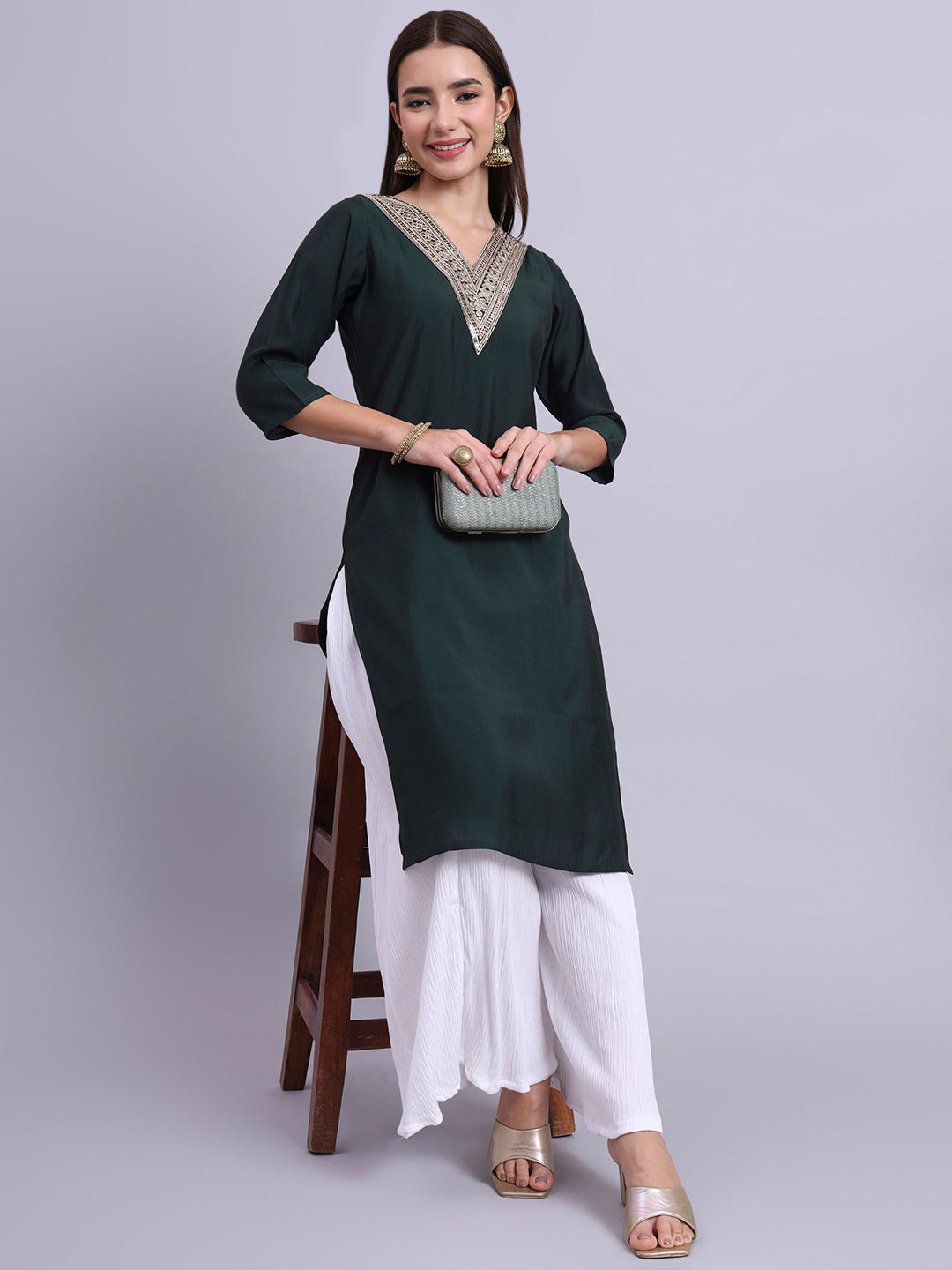 EmeraldVibe Silk Top