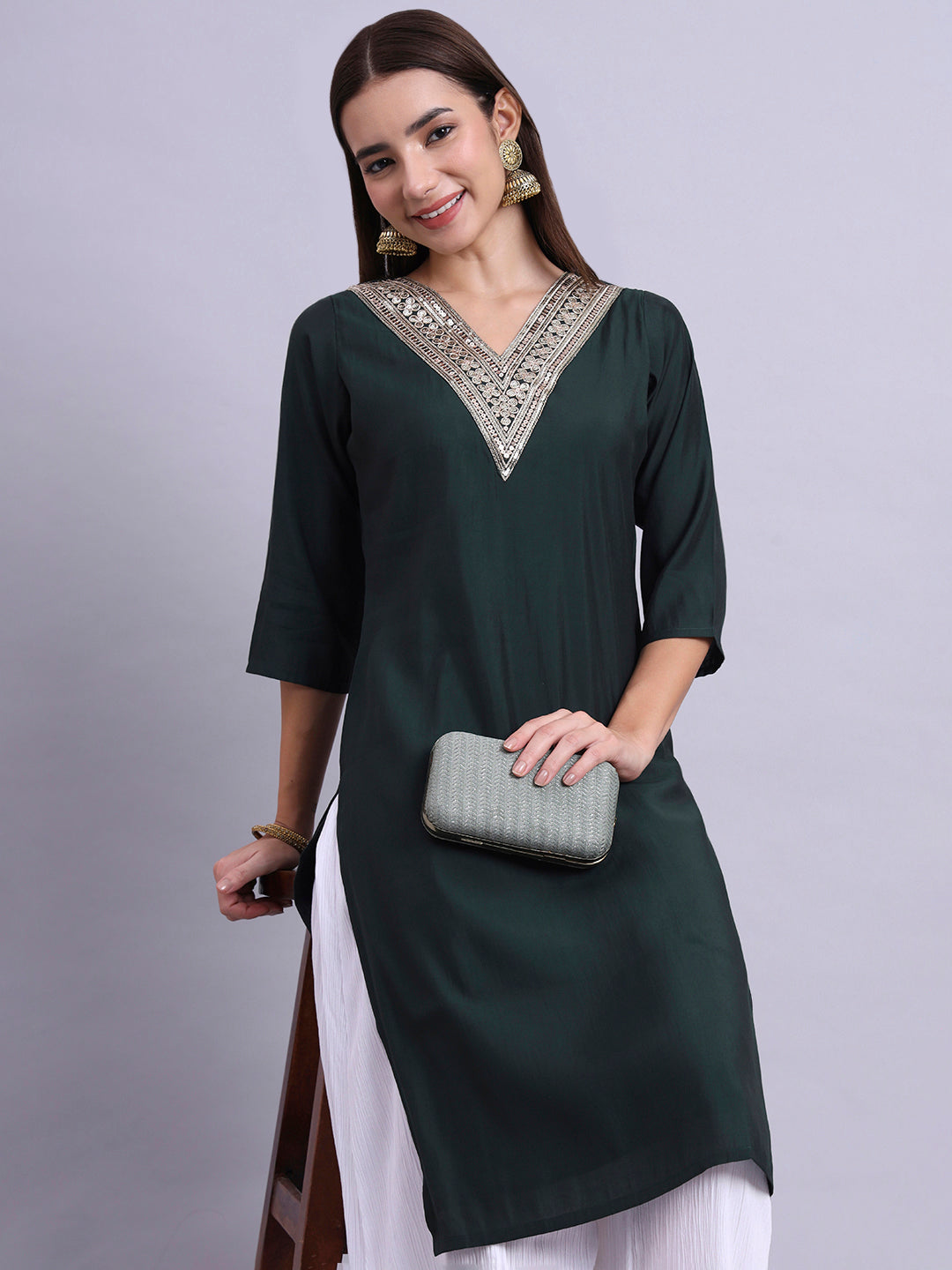 EmeraldVibe Silk Top