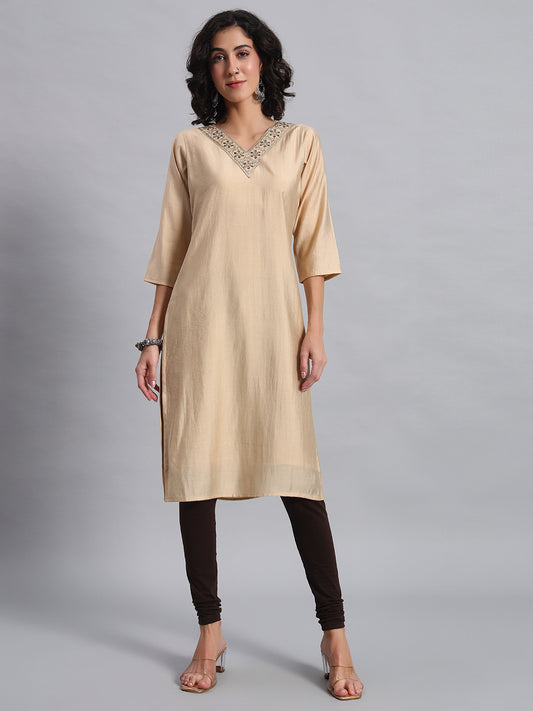 Elegant Sand Tunic