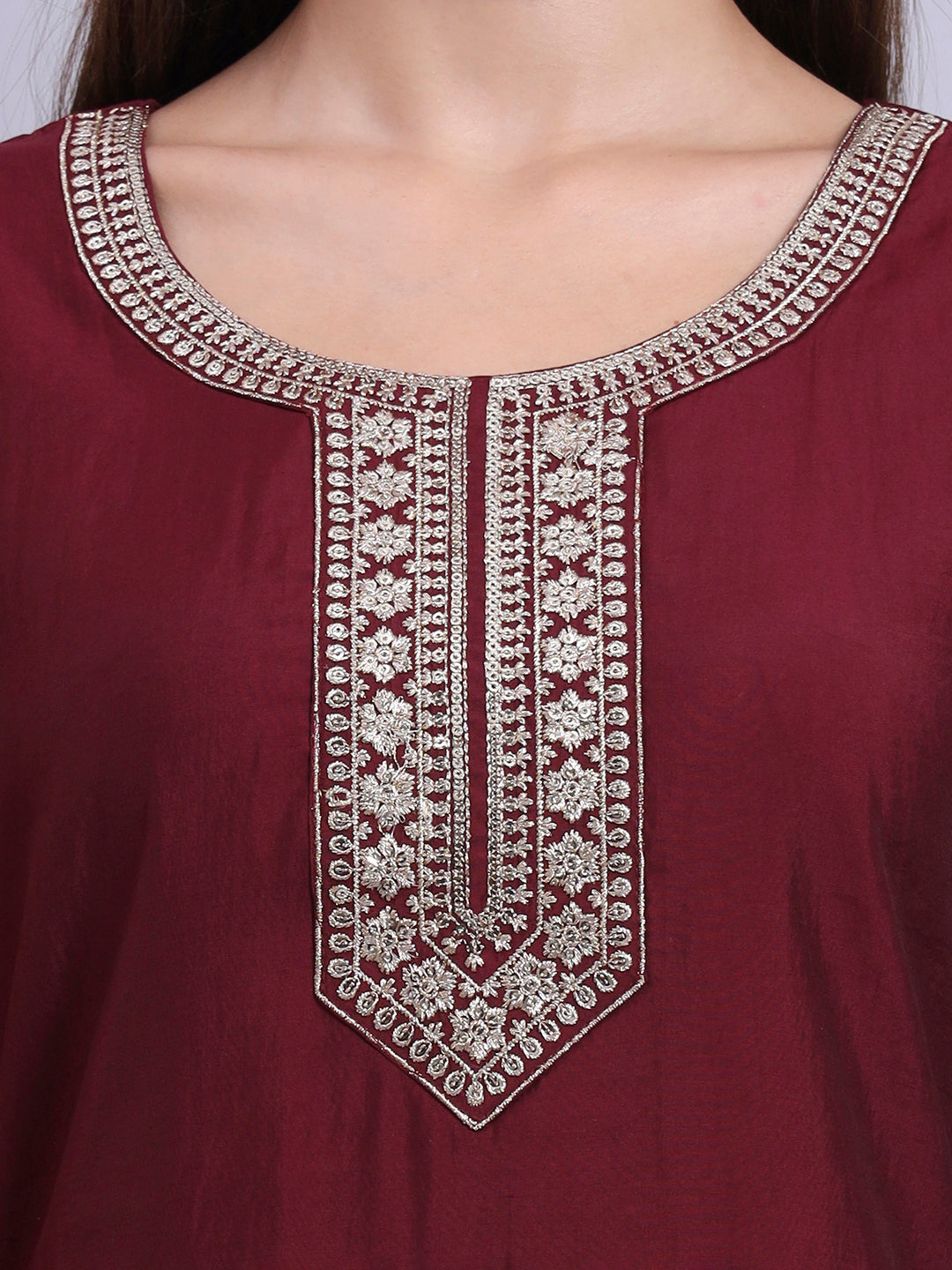 MaroonAura Casual Tunic