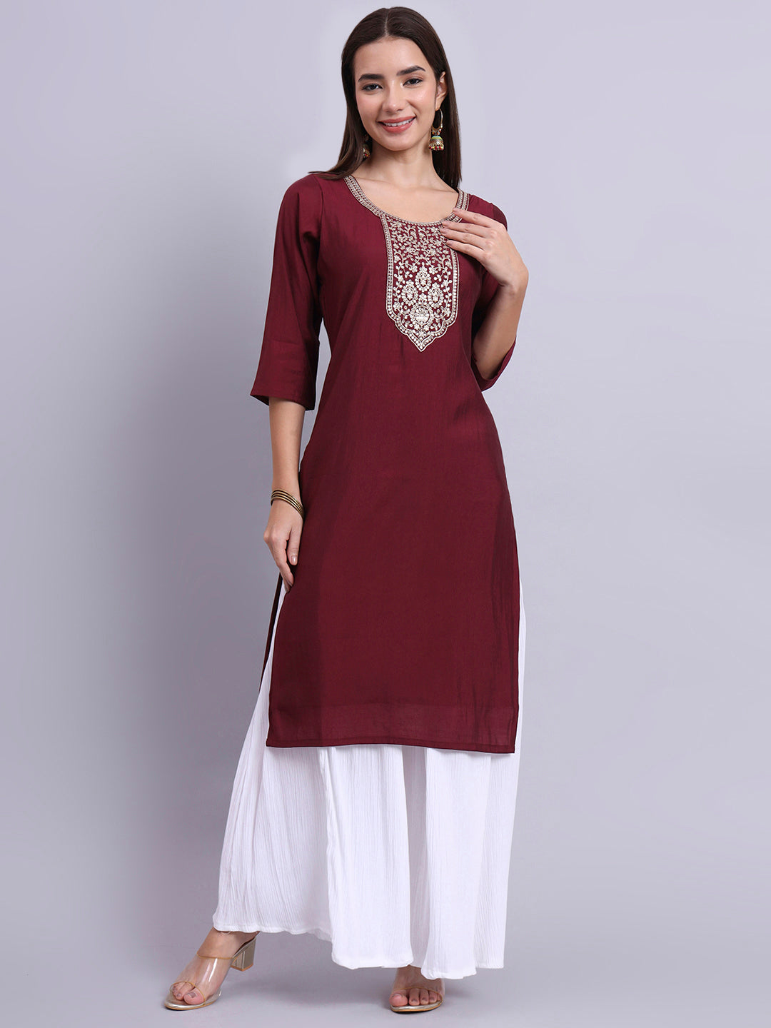 RoyalMaroon Elegance Top
