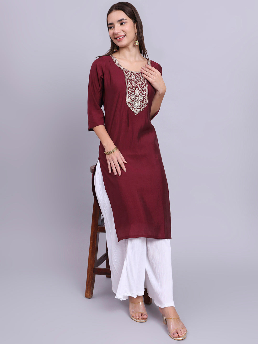 RoyalMaroon Elegance Top