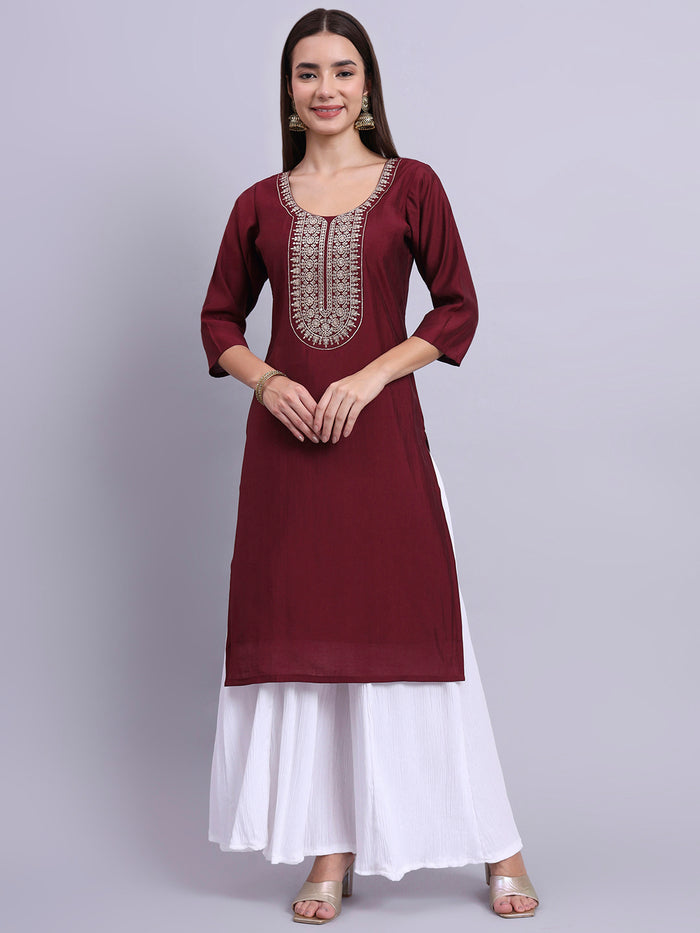 MaroonAura Casual Tunic