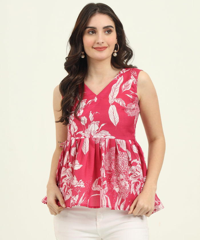 Women Rani Rayon Printed Top